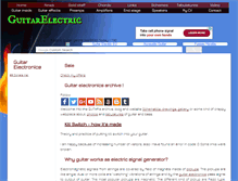 Tablet Screenshot of guitarelectric.eu